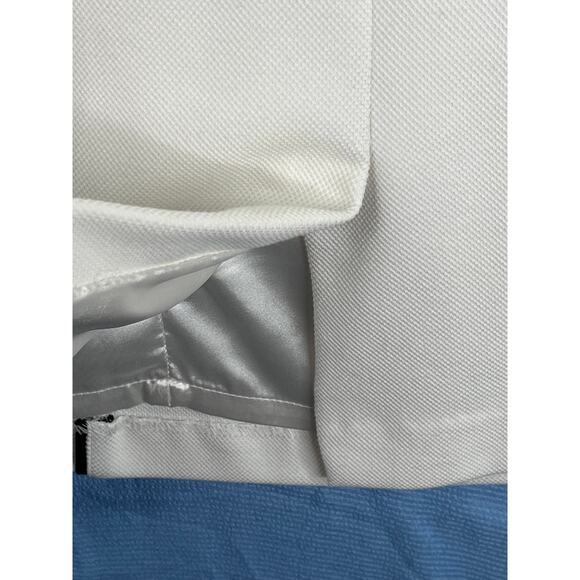 WHBM sleeveless white sheath dress with black piping, size 4P, EUC - Picture 11 of 11